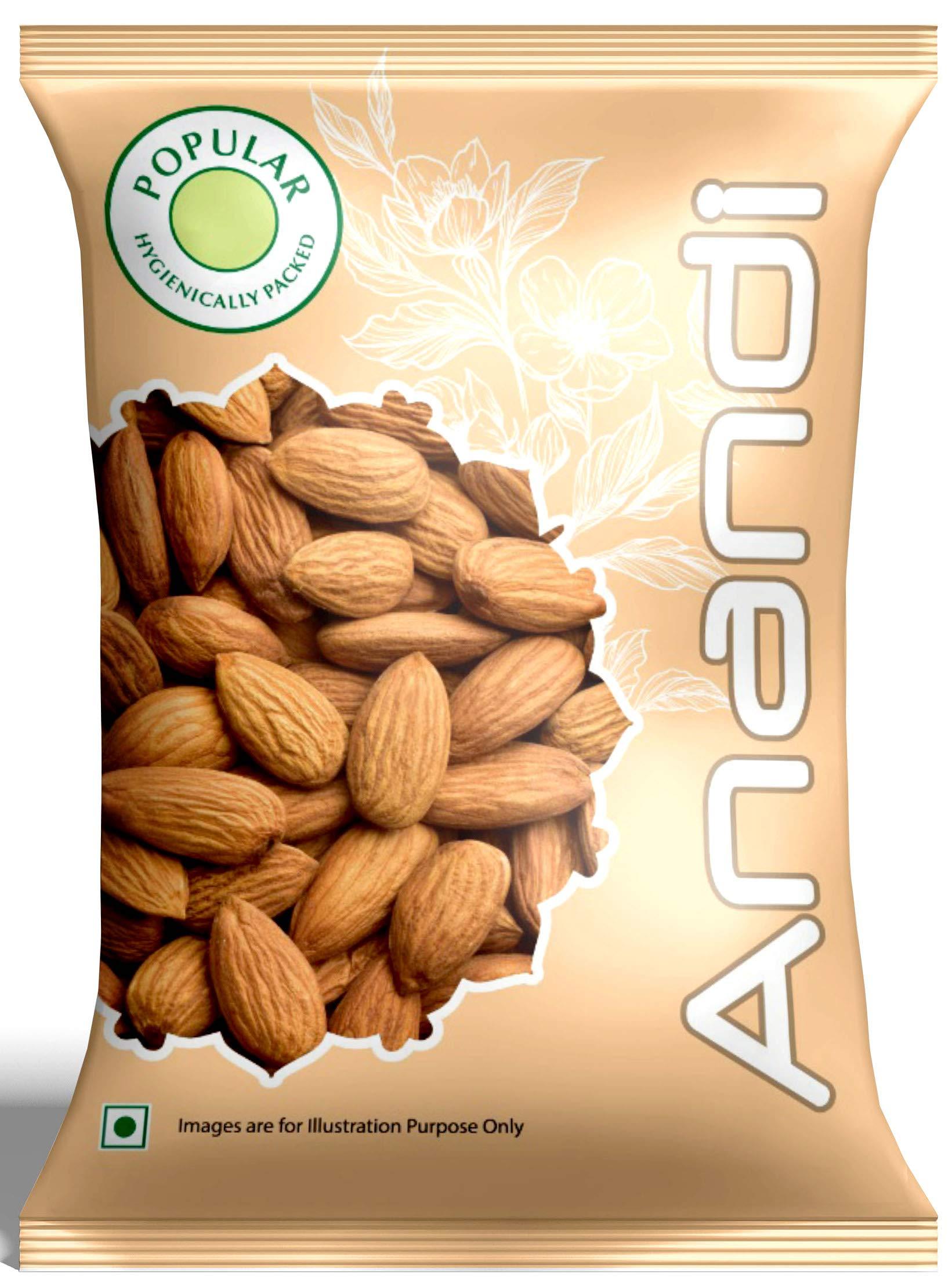 Anandi Anandi® Natural Almond 500gm, Plain Badam , Saboot Badam , Dry Fruit Almonds, Meva