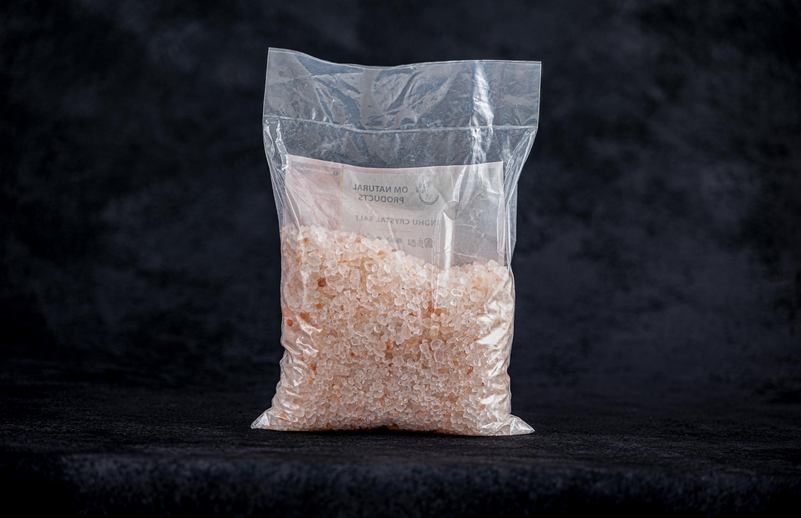 Generic Om Natural Products - Indhu Rock Salt || Himalayan Rock Salt || Indhu Kal Uppu || Pink Salt || 1KG || 100% Organic & Natural