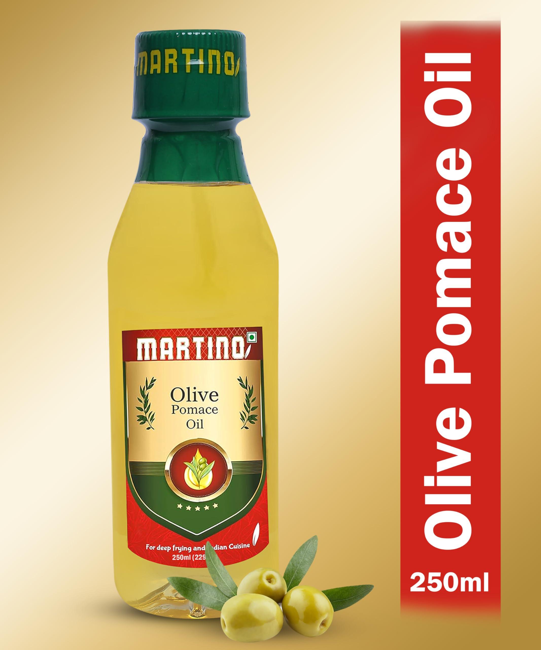 MARTINO Martino Olive Pomace Oil, Deep Frying and Indian Cuisine, 250ml Pet
