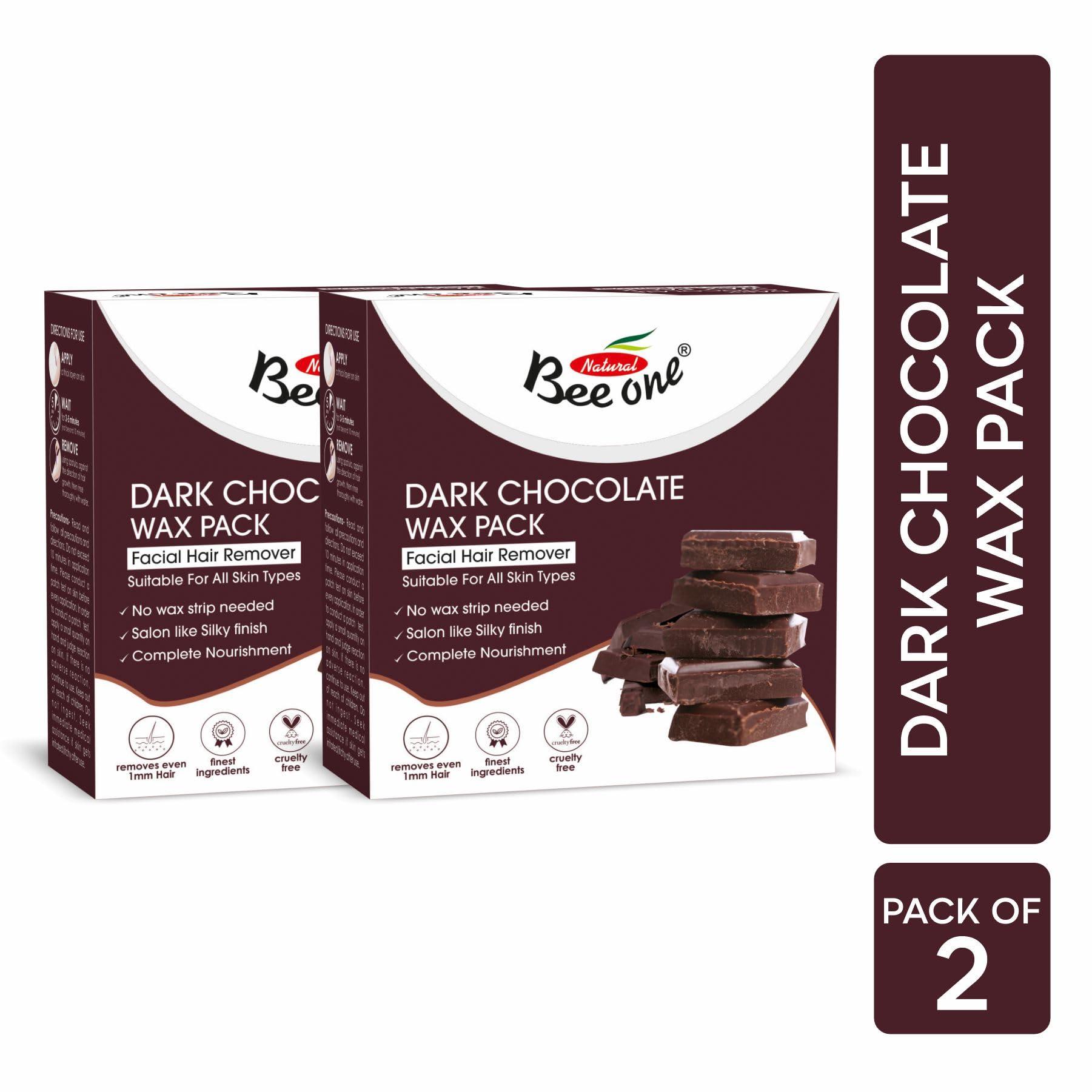 BEE ONE Beeone Dark Chocolate Milky Wax - 220g | Nourishing Hair Removal Wax with Dark Chocolate for Smooth, Soft Skin | Suitable for All Skin Types | No Strips Needed