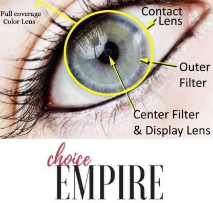 EYCOG EYCOG Honey and Grey Monthly Colored 0 Power Contact Lenses for Eyes Men and Women with Lens Case