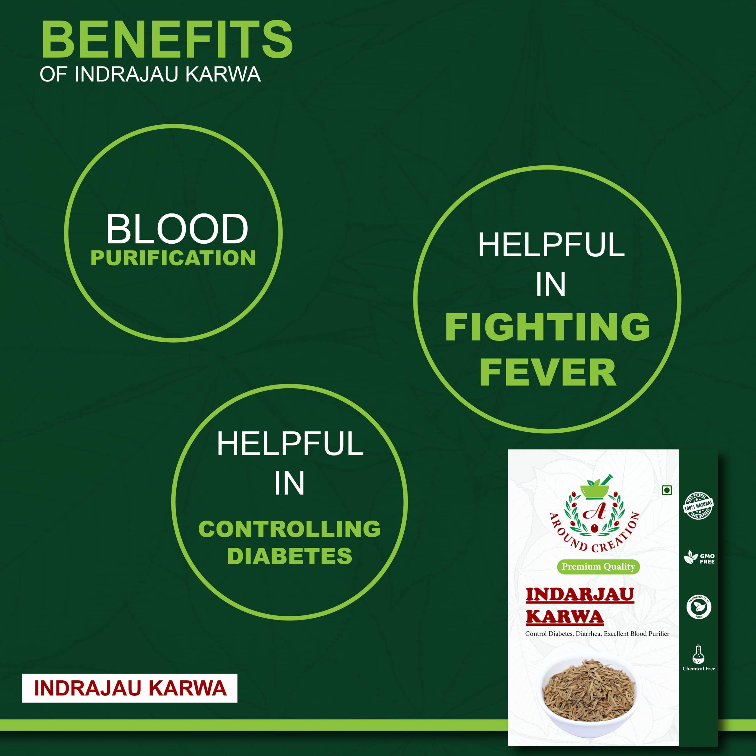 Around Karva Indrajau | Kutaja | Inderjo Kadwa | Holarrhena Pubescens | Indrajav Seeds (500 gm)