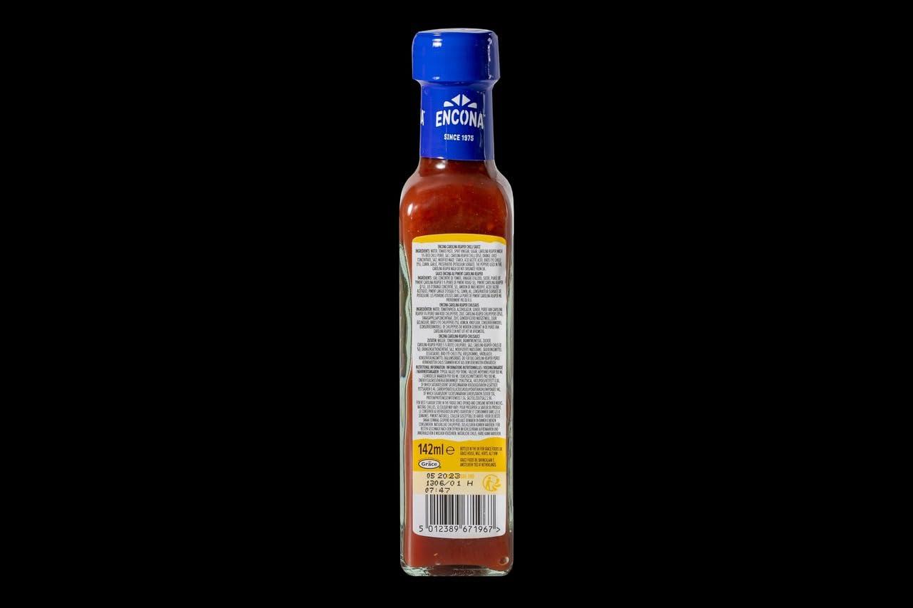 Generic Encona Carolina Reaper Chilli Hot Chilli Sauce 142ml - Intense Heat, Unforgettable Flavor, Ignites Your Taste Buds!