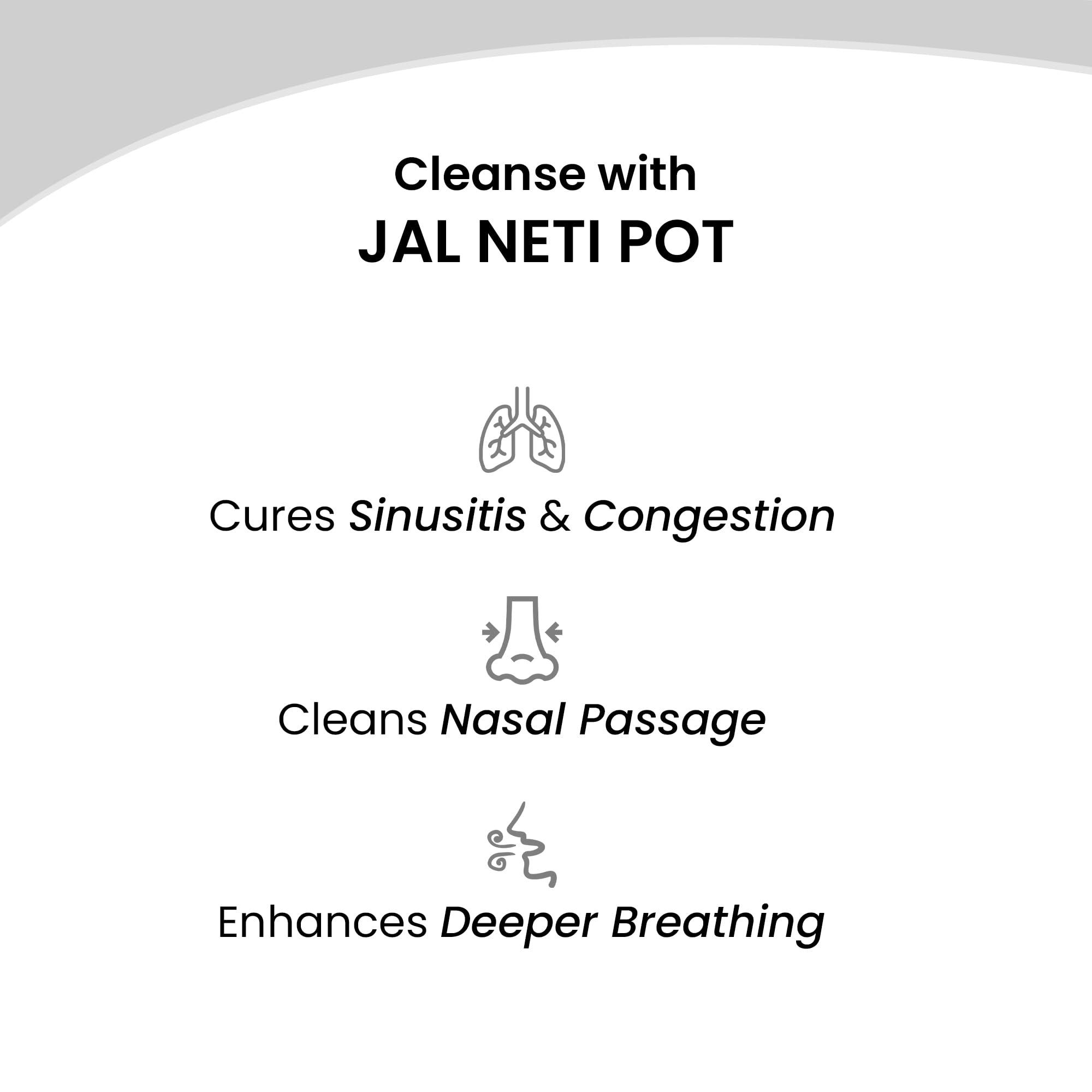 Core Asana Core Asana Ceramic Jal Neti Pot Non-Metallic and Lead Free Comfortable Grip Natural Treatment for Sinus Congestion, Yoga Neti Pot (Amber)