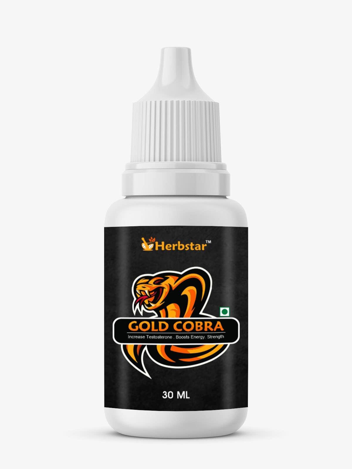 Herbstar Herbstar Gold Cobra Increase Testostrone Boosts Energy | Increase Strength (30ML)