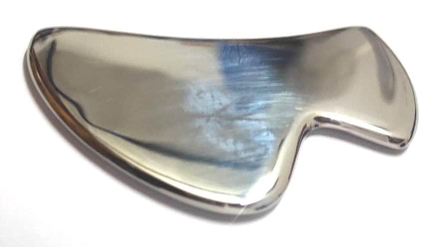 WITSOUL WITSOUL Gua Sha, Gua Sha Facial Tools, Stainless Steel Guasha Tool for Facial and Body SPA Accupressure Treatment Scraping Face Massage Tool (B Shaped Small)