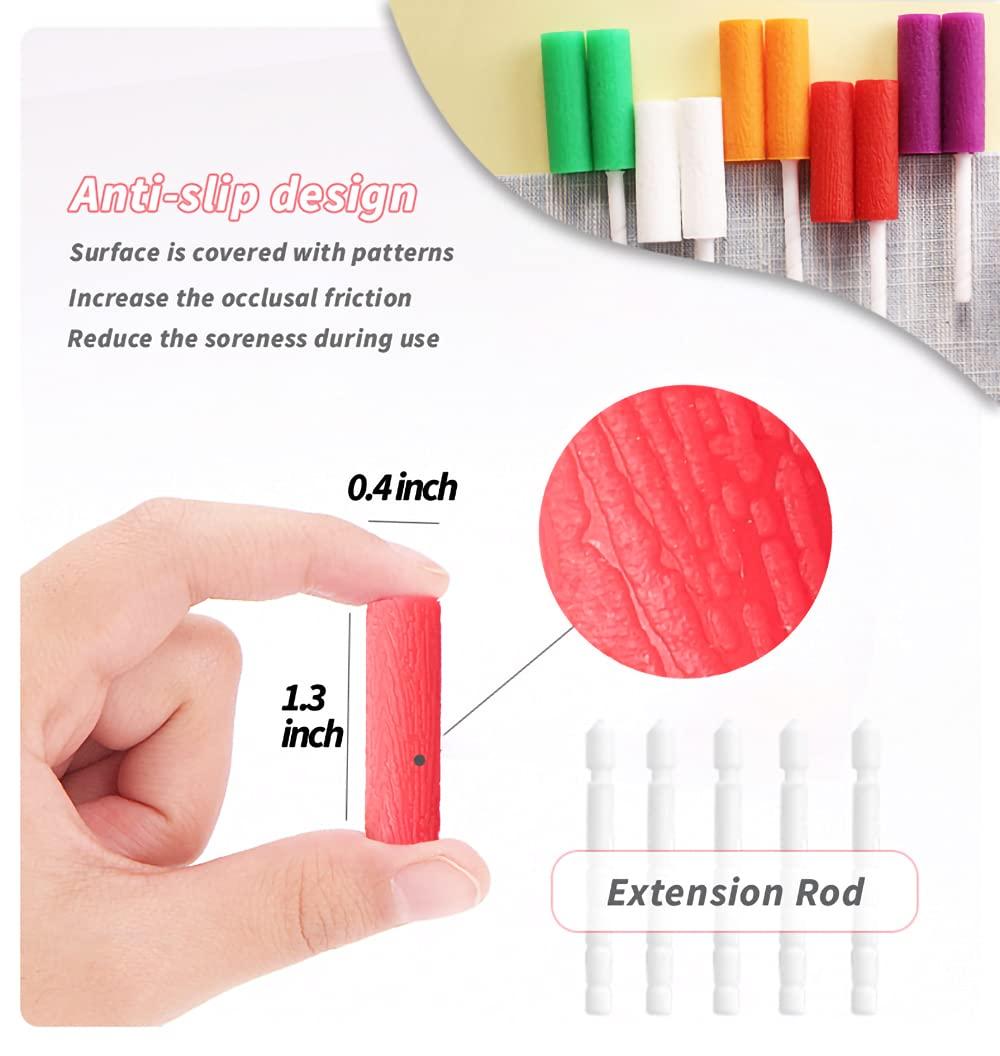 PISSION Aligner Chewies 12-Pack Medical Grade Silicone Chew Aligner Trays Seaters Teeth Aligner Chewies for invisalign Aligners Mouth Guard Aligner (Purple)