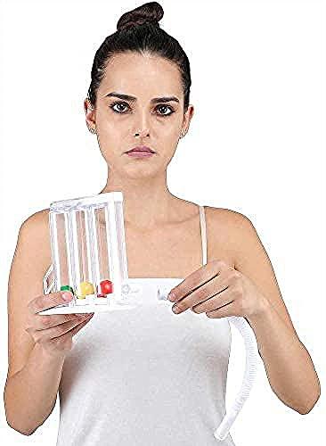 ACS ACS spirometer for Lungs Breathing Exercise | Respiratory Exerciser | 3 Balls Incentive Respirometer With Air Filter and Precise Inhalation Valve | Washable, Hygienic and Detachable