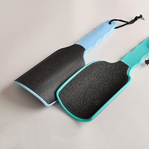 FOMIYES Foot File Dead Skin Remover 2pcs Double- Sided Feet Calluses Scraper Rasp Pedicure Dead Skin Scrubber Peeler Foot Cleaning Tools for Wet Dry Feet (Random Color)