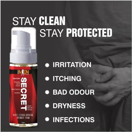 REALMYTH REALMYTH Secret Intimate Wash for Men | pH Balanced Intimate Hygiene Foaming Wash | Prevents Itching, Irritation & Bad Odor |100 ml