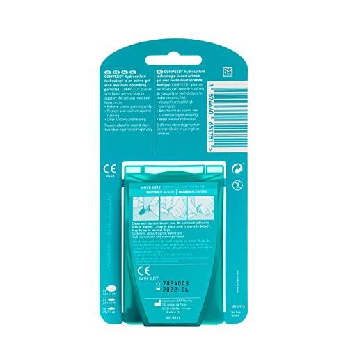 Compeed Compeed Fast Healing Advance Blister Cushion Foot Heal,Toe,Finger Rubbing Protection from Shoe Bite while Walking n Running_10 Pc Mix Pack,Men n Women