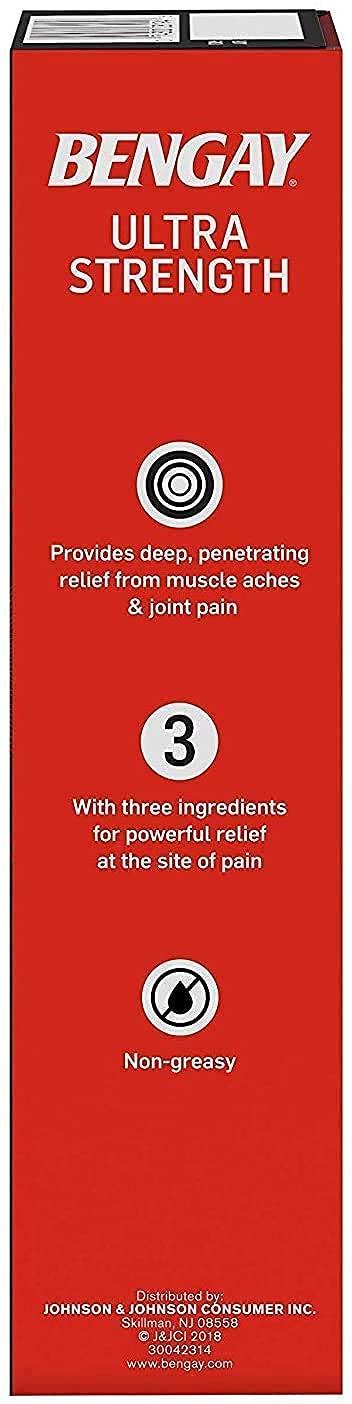 YACHT MAN B&B Bengay Ultra Strength Pain Relieving Cream Twin Pack 4 oz Tubes - Pack of 2
