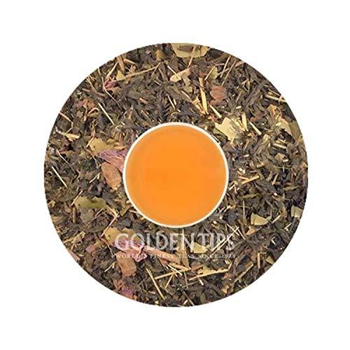 Golden Tips Golden Tips Healthy/ Natural and Organic Loose Leaves Roseherb Green Tea Tin Can (100 Gram , 50 cups)