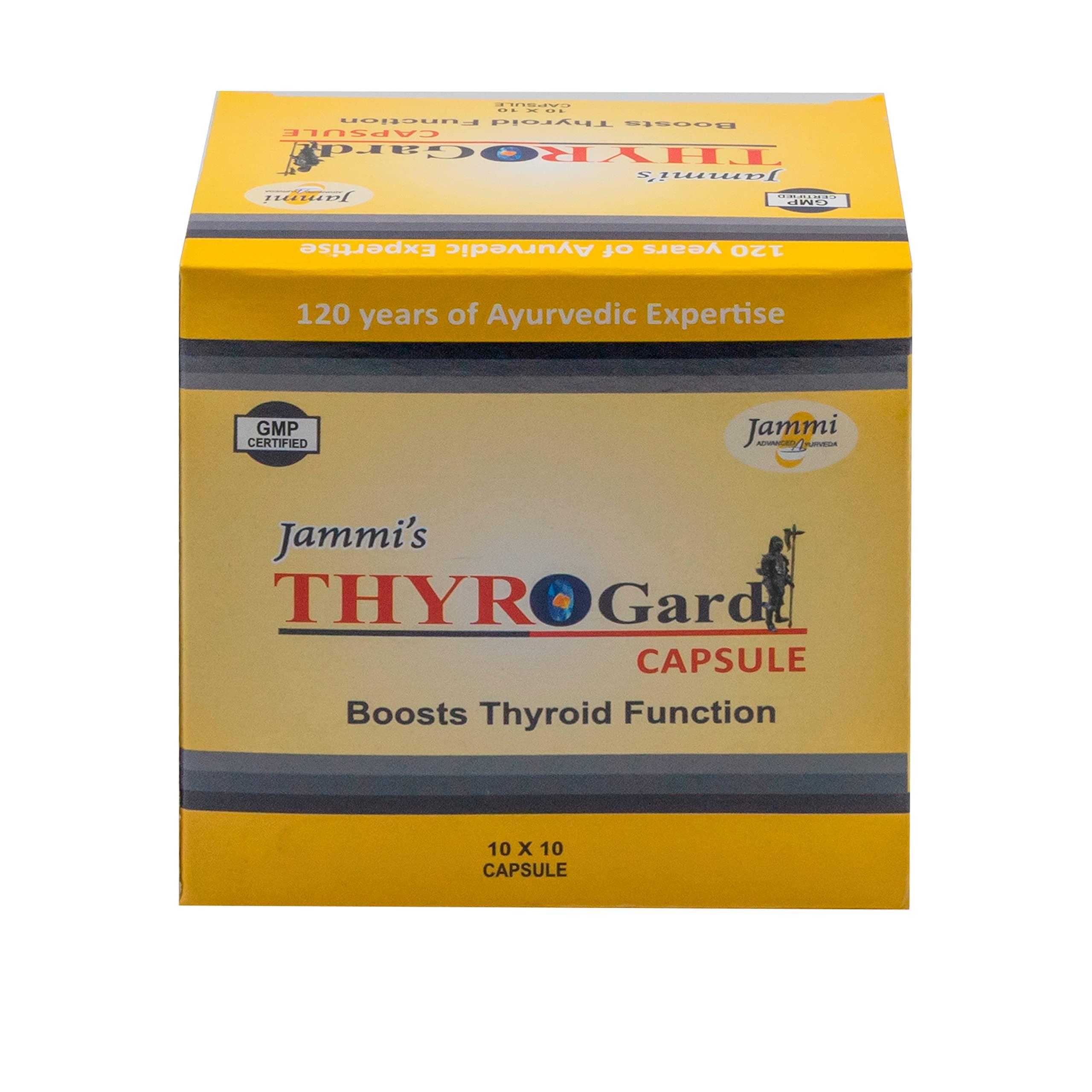 Jammi Thyrogard - For Thyroid problems and hypothyroidism - 100 Caps