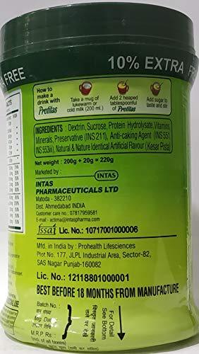 Intas Intas Protitas Protein Powder with Vitamins, Minerals | 220 g (Kesar Pista)