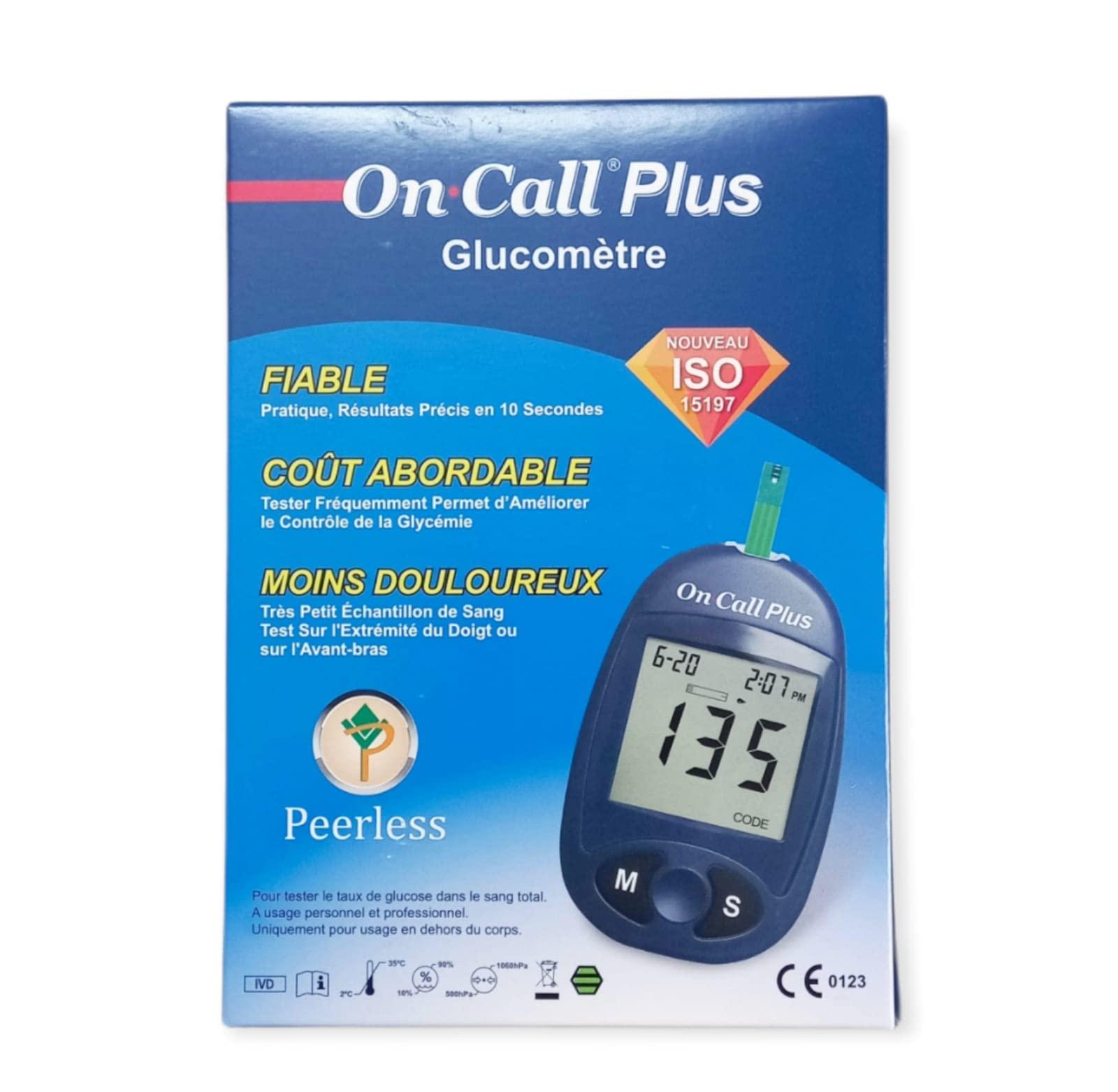 ON CALL PLUS On Call Plus Glucometer with 10 FREE strips from ACON USA