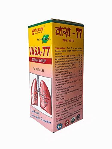 maharshi badri Vasa-77 Cough Syrup || ayurvedic cough syrup for quick relief from cough & congestion (net vol.400ml)(pack of 2)