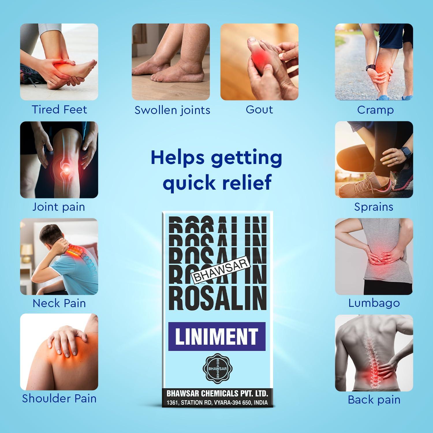 BHAWSAR ROSALIN, MAN AND WOMAN BHAWSAR Rosalin Liniment Oil 40 ml (Pack of 4)