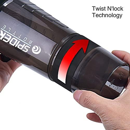 TRUE INDIAN TRUE INDIAN Extraordinary Sports Gym Shaker/Water Bottles/100% Leakproof Guarantee Sipper Bottle Ideal for Protein Shaker Bottle & Gym Water Bottle |Gym Shaker (Black)