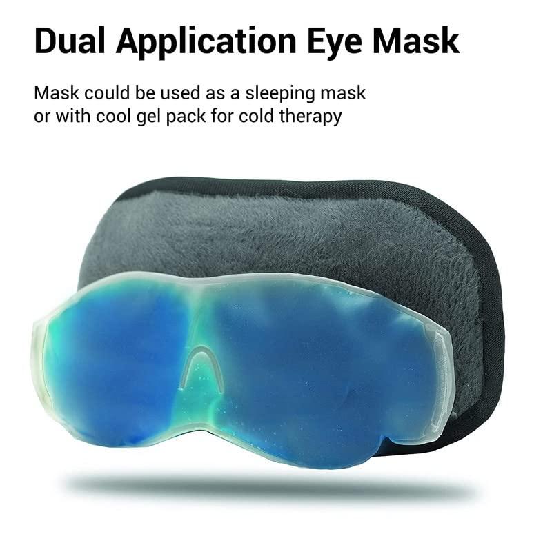 Veeva Beauty & Fashion Soft Fabric Sleeping Mask with Cooling Pack Eye Masks for Men & Women