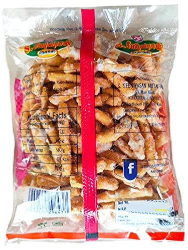 S. SEENIVASAN MITTAI KADAI S SEENIVASAN Corn Mixture 250g | Sweet Sevu 250g | Kovilpatti Kadalai Mittai 250g - Pack of 3 (750g)