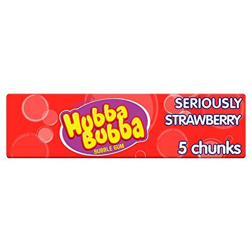 Hubba Bubba Hubba Bubba Chunky and Bubbly Bubble Gum Strawberry Flavour, 20 X 35 g
