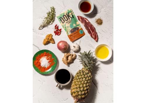 Doki DOKi Buffalo Jerky for Humans (5 Flavours) (High Protein, Low Calorie, All-Natural, Gluten Free, Ready-to-eat meat))