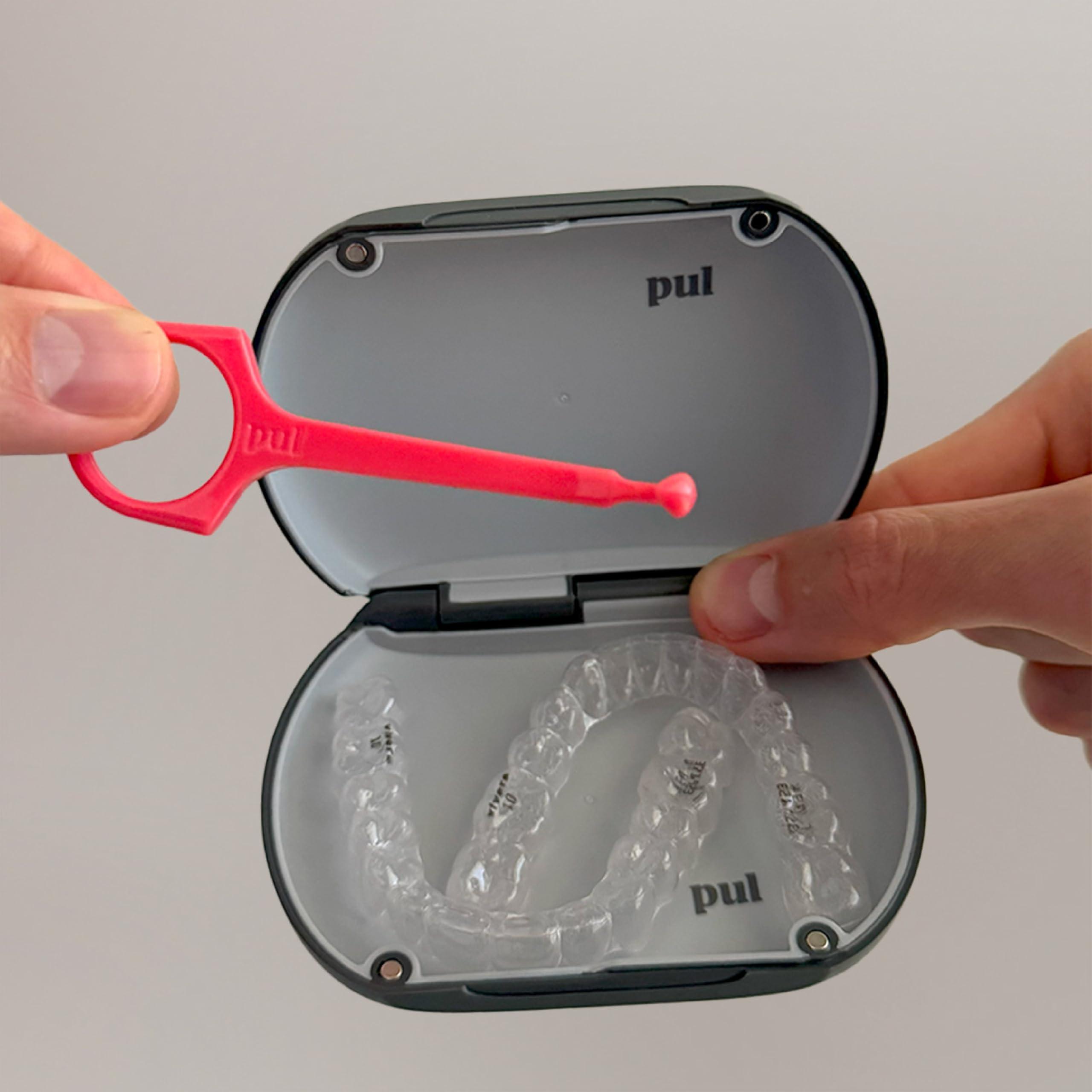 The Pultool Clear Aligner Removal Tool for Invisalign Removable Braces by The Pultool\' (Pink)