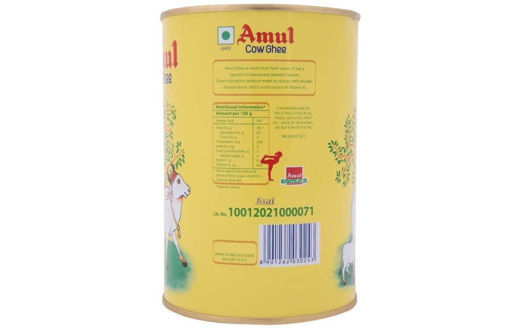 Amul Amul Ghee (Cow Ghee, Tin pack) 1L