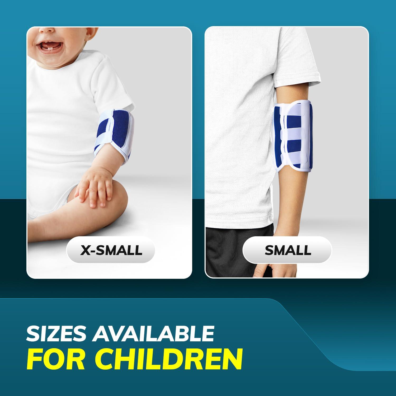 BraceAbility Pediatric Elbow Immobilizer Splint & Arm Restraint for Toddlers / Children-S