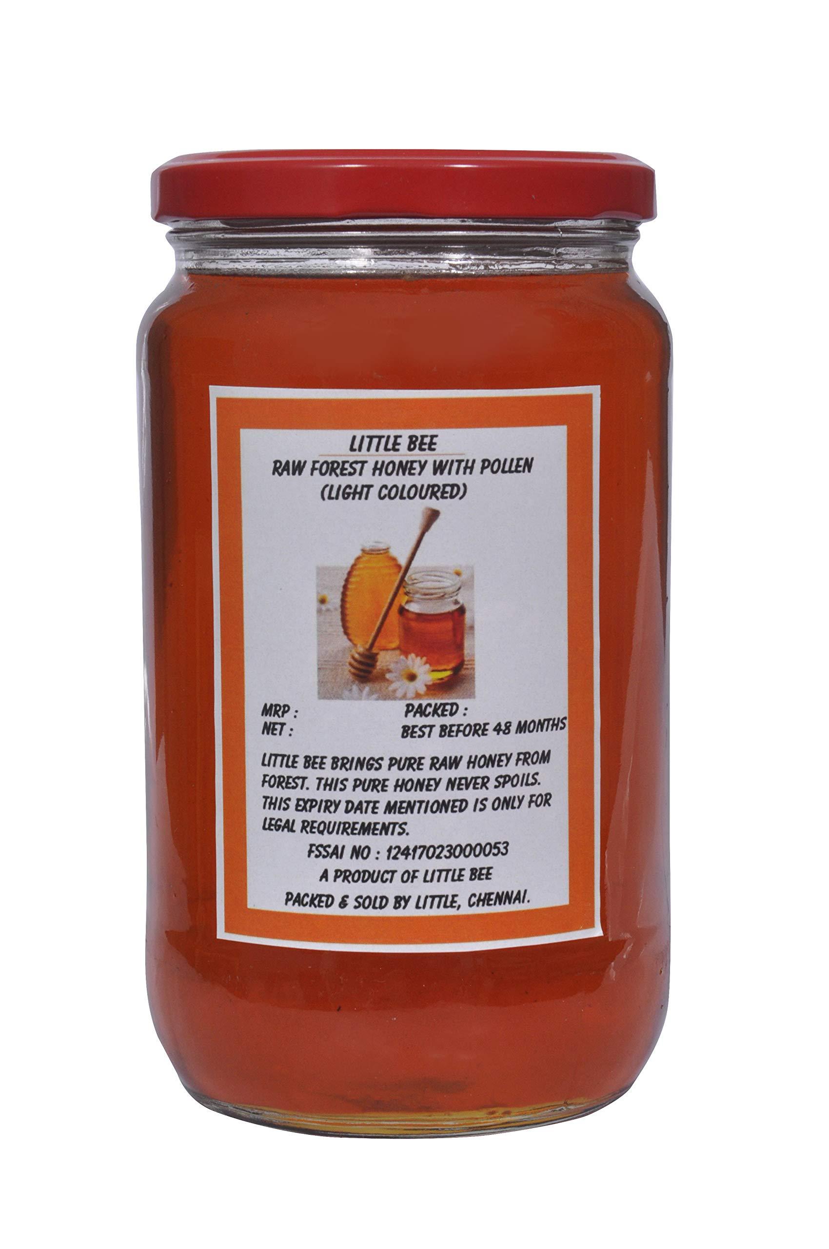 Little Bee Little Bee Pure Raw Honey With Pollen And Hive Impurities (Organic)Never Heated Nor Processed,Sathiamangalam Forests Origin ,1 Kg
