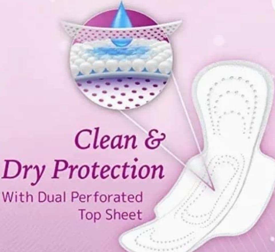 HUZZAH Maternity Pads -Pack of 10 Maxi- Cottony Soft After Delivery Pads for Moms With 1 Elastic Loop