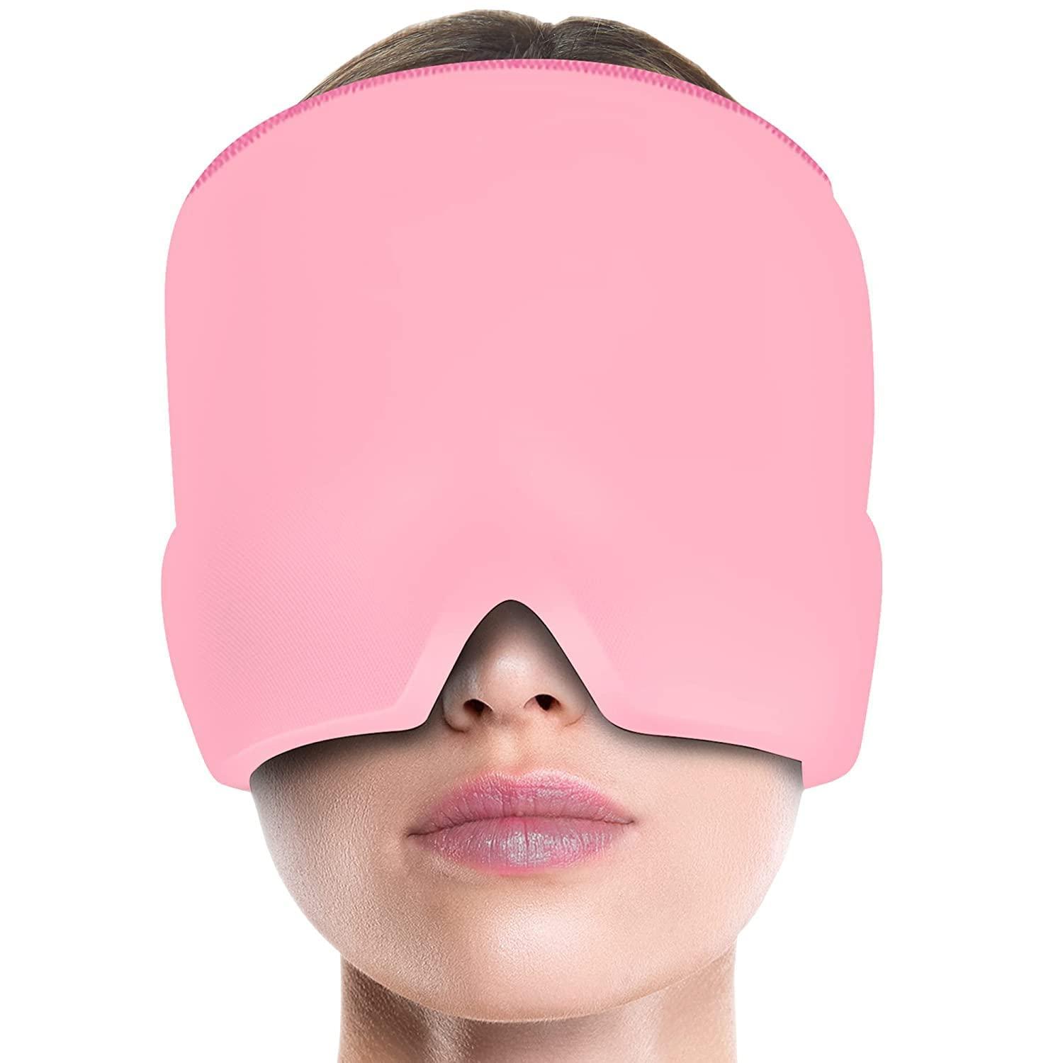 Krupasadhya Krupasadhya Headache Relief Hat & Migraine Cap Cold Compress,Migraine Ice Head Wrap,Migraine Relief Cap for Headache Eyes Mask for Puffy Eyes(multi color - migraine relief cap)