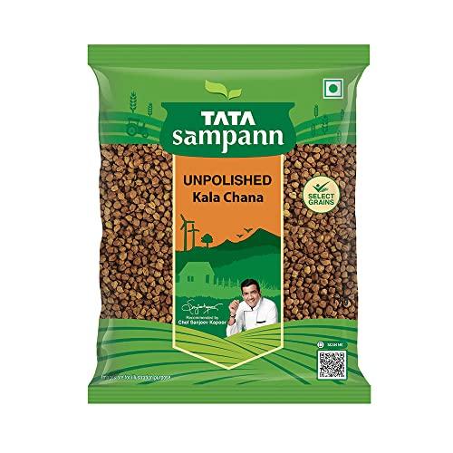 Tata Sampann Tata Sampann Pure Cashews Whole | Kaju | Rich in Protein, Magnesium, and Phosphorus | Hand-picked Nuts & Dry Fruits | 200g & Tata Sampann Unpolished Kala Chana, 1kg