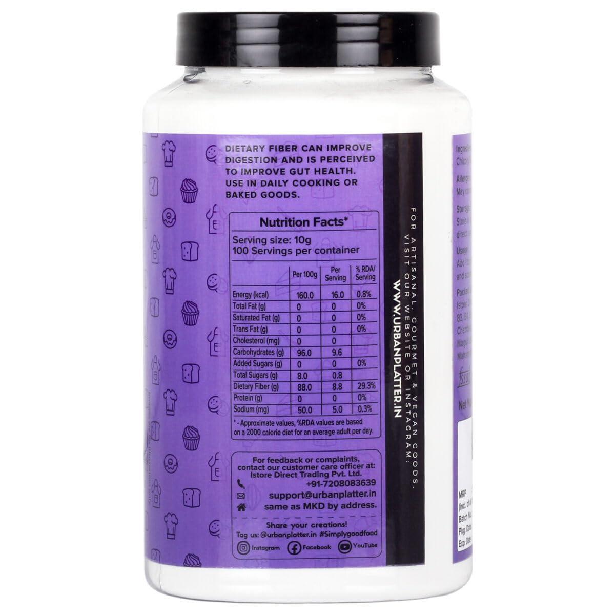 urban platter Urban Platter Inulin Powder, 1Kg [Fructo Oligo Saccharides, Prebiotic & Rich in Fiber, FOS]