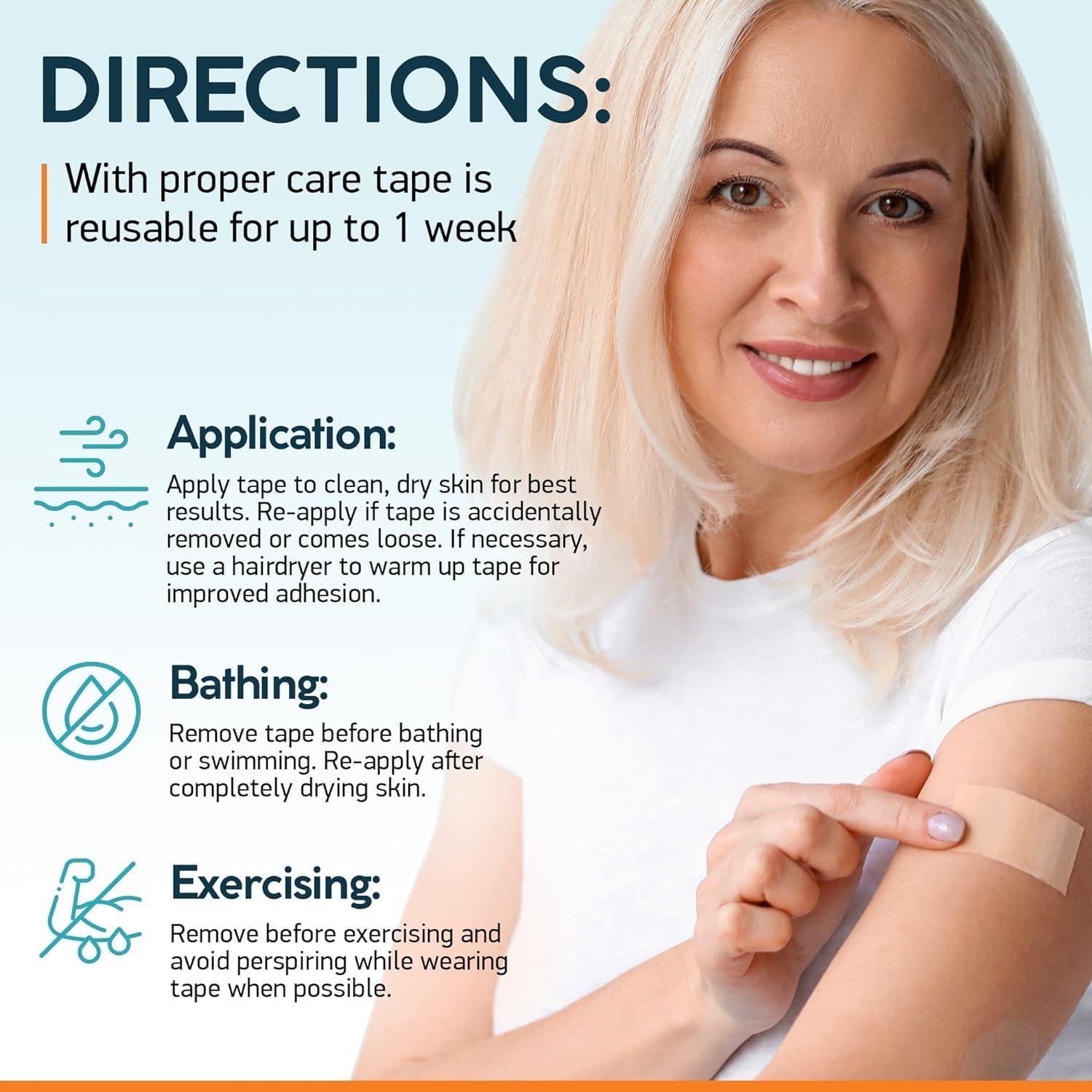 b&k NUVADERMIS Lerfot Silicone Scar Sheets Scar Removal Silicone Scar Tape 1.6X60\" For Softening And Flattening Scars, Acne, C-Section, Painless Removal, Reusable, Washable