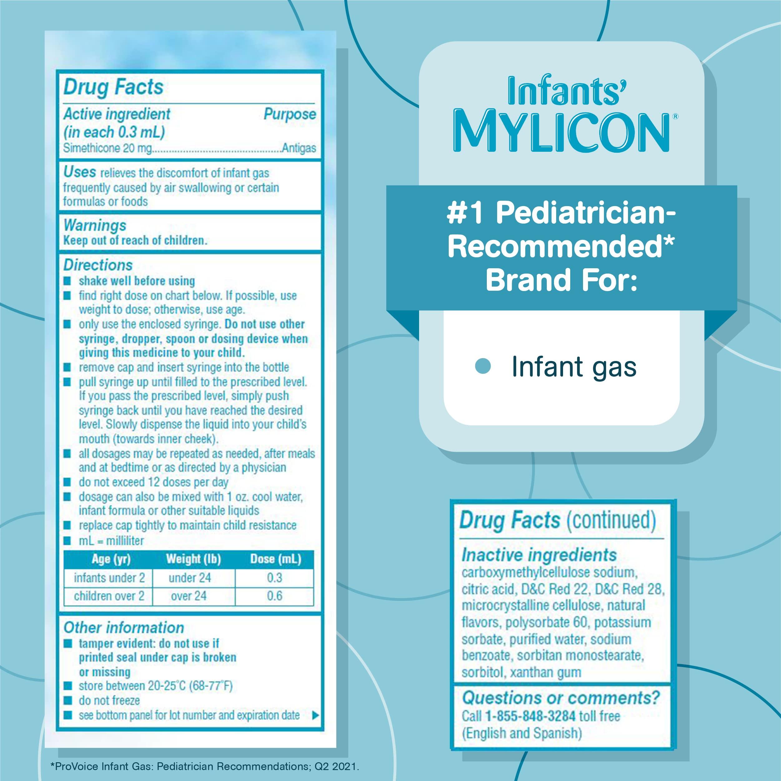 Mylicon Mylicon Infant Drops Anti-Gas Relief Original Formula, 1.0 Fluid Ounce