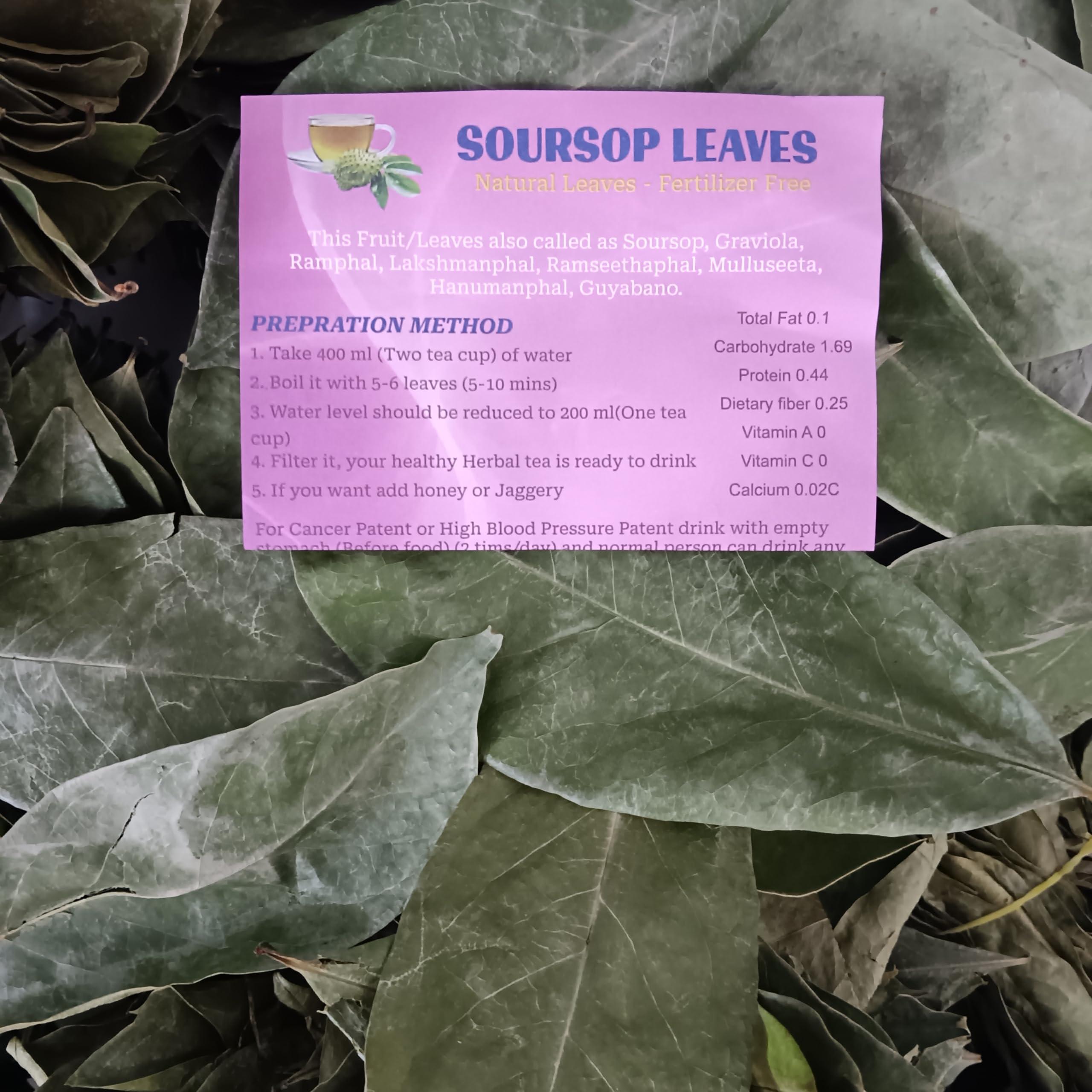 AAUM Creations Soursop Leaves - 400 nos (1 Month pack)