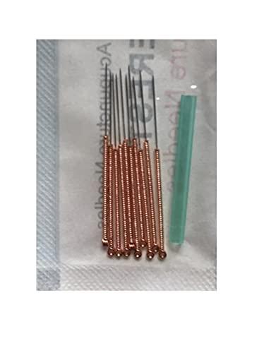 SINAGAR SINAGAR PCS-PINPAI ACUPUNCTURE COPPER NEEDLE - 10 NEEDLE 1 TUBE ( PACK OF 100 NEEDLE ) (0.25 X 13 MM ( 0.5 CHUN )) (0.25 X 40 MM ( 1.5 CHUN ))