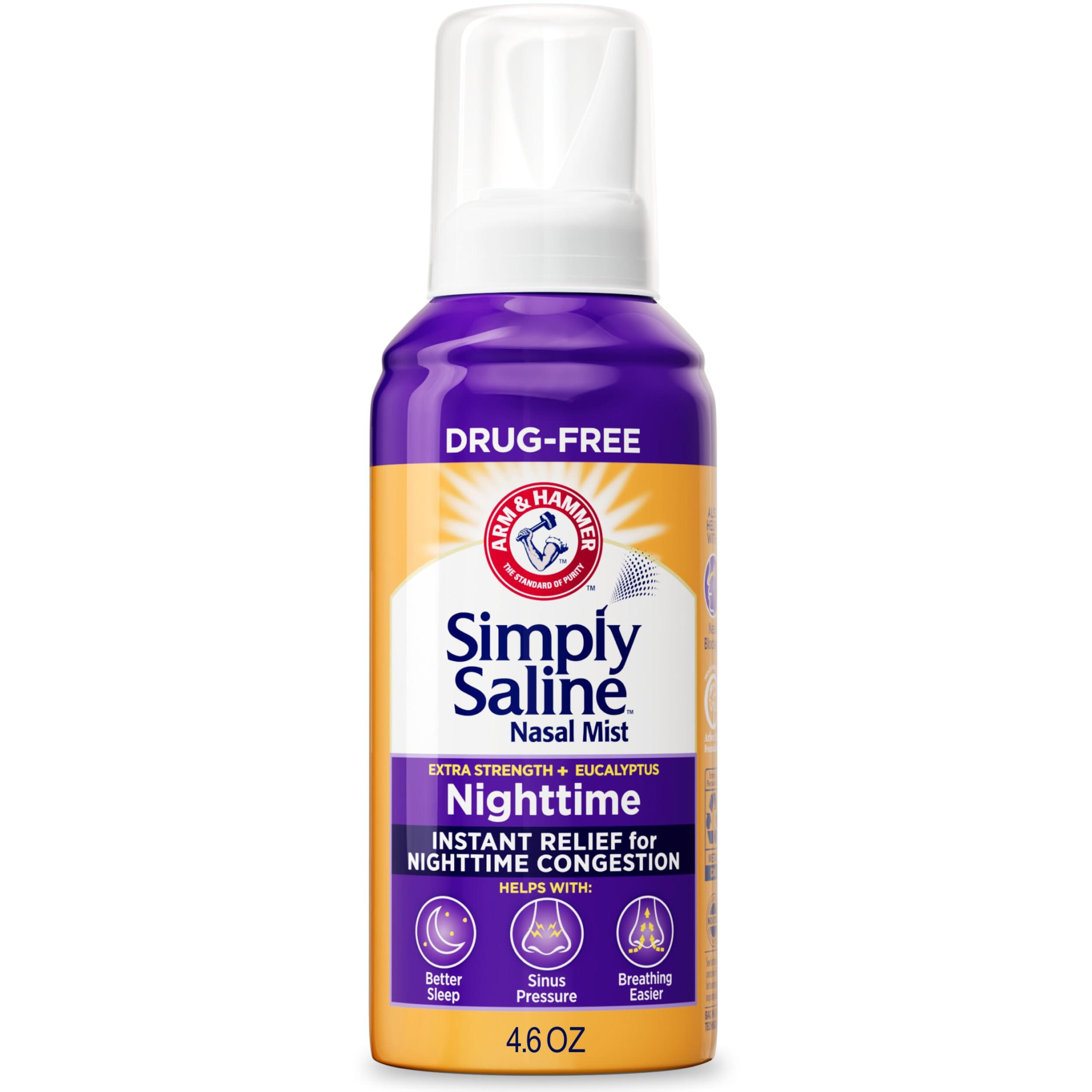Arm & Hammer Simply Saline Plus Extra Strength Nighttime Formula Nasal Mist