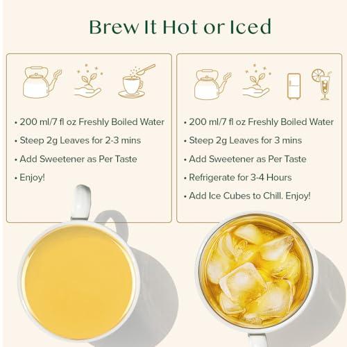 VAHDAM VAHDAM Himalayan Green Tea Gift Set | 100% Natural Ingredients, Packed and Sourced in India | Tea Gift Pack, Festive Gift Pack, Luxury Gift for Any Occasion