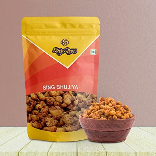 SHYAM SUNDER Shyam Sunder Sing Bhujia Namkeen Snacks 800g Besan Coated Peanuts Crunchy & Spicy Singh Bhujia Testy Nuts Peanuts Spicy Snacks Combo 400 Each - (Pack of 2)