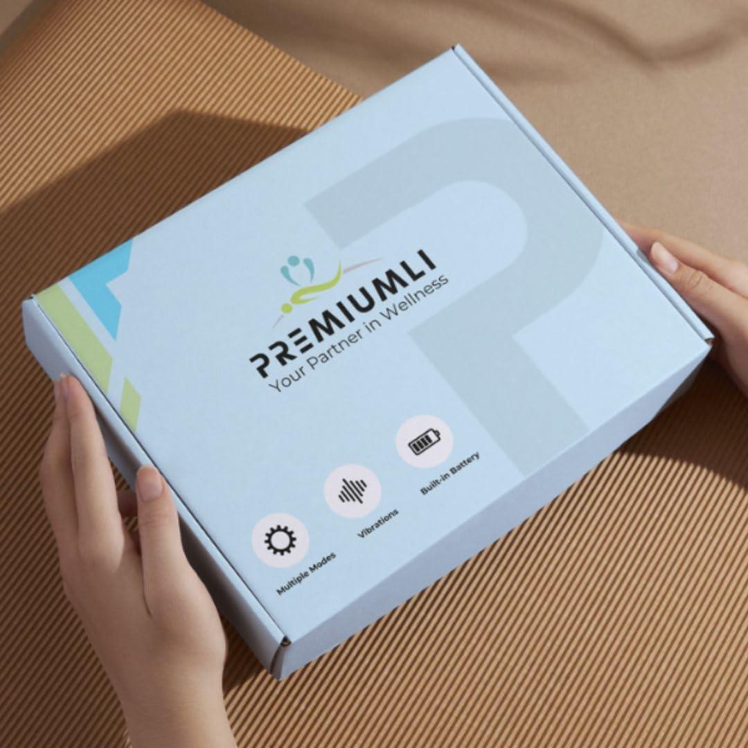 PREMIUMLI PREMIUMLI Electric Knee Massager for Joint Pain Relief | Cordless Massage Therapy Machine with 3 Heating Mode for Arthritis,Knee,Elbow,Joints for Men/Women (Single Piece)