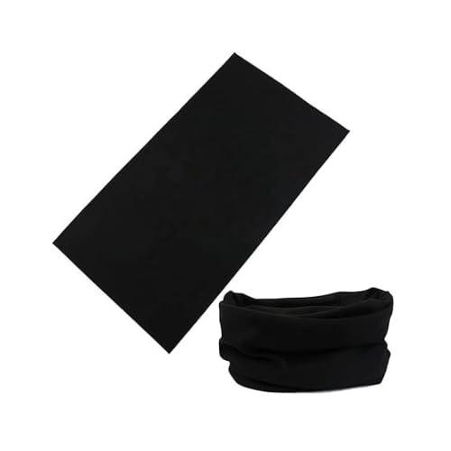 Mahadev Textiles Unisex Motorcycle Riding Bandana for Dust & Sun Protection, Lightweight Headband, Breathable Head Wrap, UV resistant, Biker Face Mask Fishing Hiking Running Cycling Black (3)