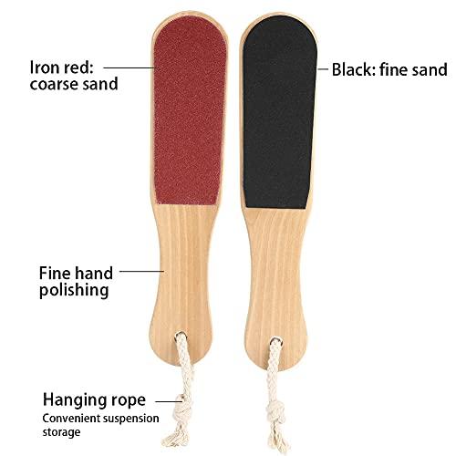 Shanrya Foot Dead Skin Remover, Wood Foot Rasp Comfortable Feelings for Removing Cutin