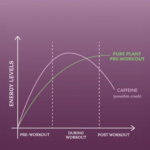 cosmix Cosmix Pure Plant Pre-Workout|For Caffeine-Free Energy&Endurance|For Muscle Recovery|60G (50 Servings)|Beetroot Nitrates&Coconut Mcts|No Preservatives/Added Sugar|Vegan|200G(Pack Of 1),Powder