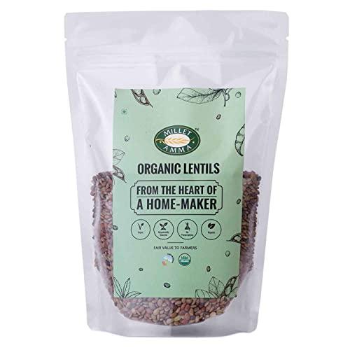 MILLET AMMA Millet Amma Organic Horse Gram - 1 Kg | 2 Pack of 500 Gms | Rich in Protein , Fiber , Iron, Polyphenols, Flavonoids and Antioxidants | Helps in Managing Weight & Glucose Levels | Suitable for Making Multiple Recipes ( Dal, Rasam, Vada )