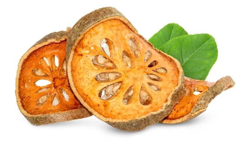 Nutrixia Food Belgiri Dry / Bail Fruit/Aegle Marmelos Bealgiri Bael Phal Dry Wood Apple Belgiri (1 Kg), fresh