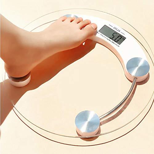Naivete Naivete Nika Plastic and Toughened Glass Digital LCD Electronic Weighing Scale (8 mm, Transparent with Colored Strip)