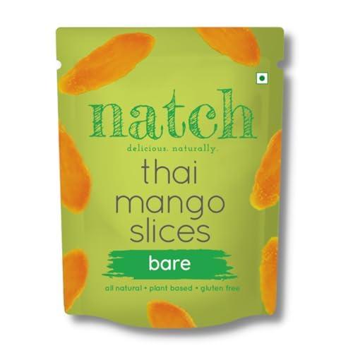 natch Natch Dried Thai Mango Slices, 100% All Natural, Vegan, Gluten Free, No Artificial Preservatives, Trans Fat Free, Rich in Antioxidants, Bare and Chili Flavour, 60gm each (Pack of 2)